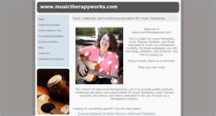 Desktop Screenshot of musictherapyworks.com